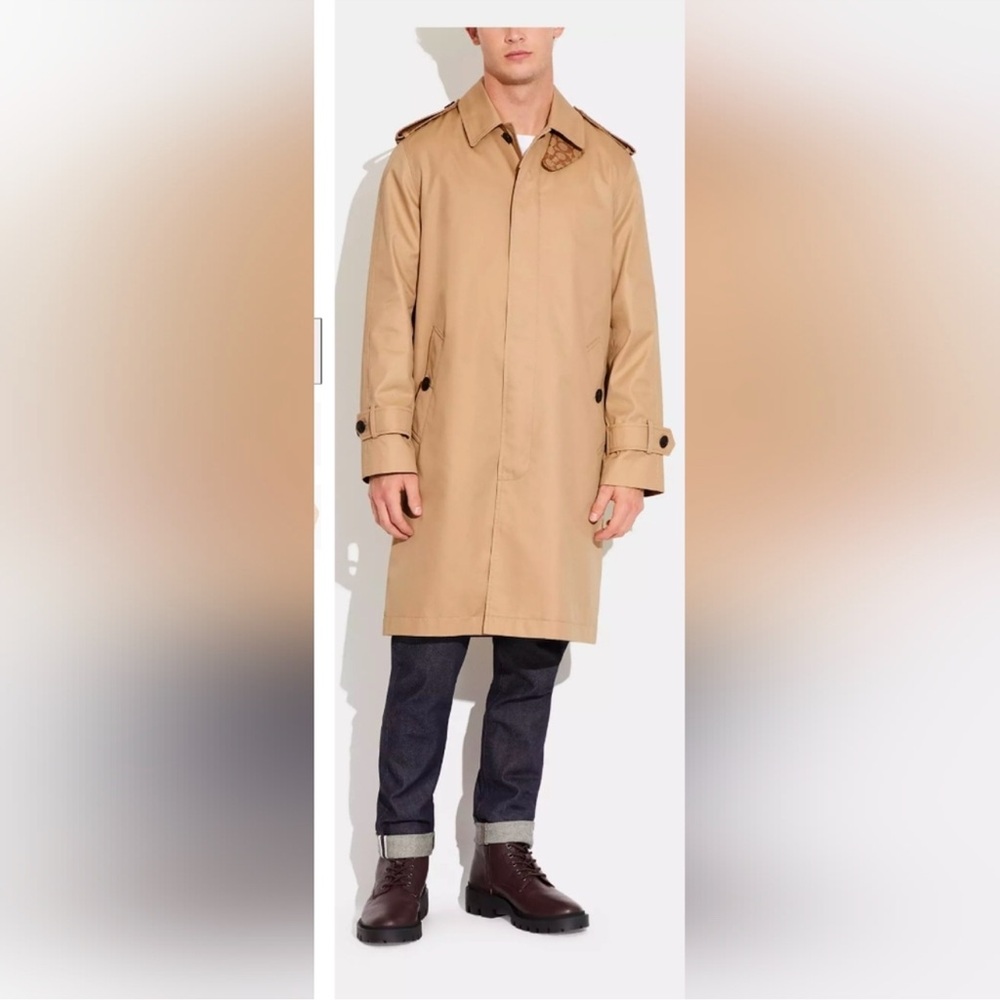 NEW! Coach MAC Trench Coat Size Medium - Picture 3 of 5